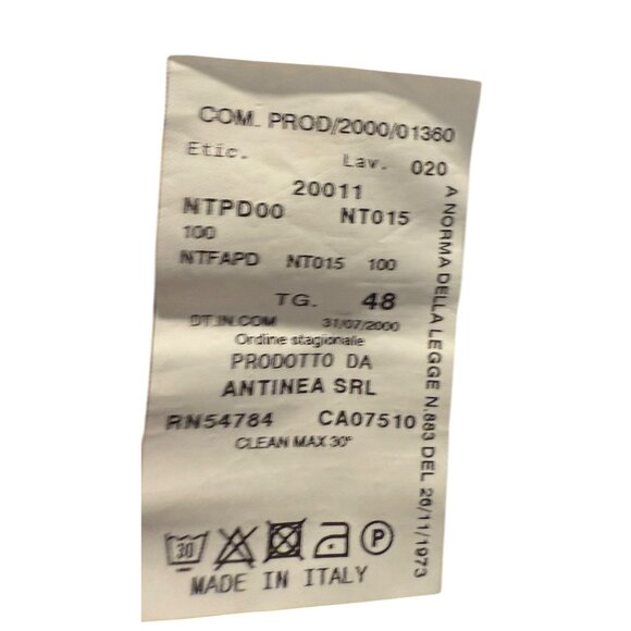 Armani Collezioni Womens White Linen Pants Size 12 Made In Italy Designer Quiet - Picture 6 of 6